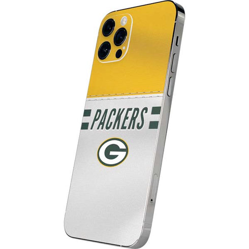 NFL Green Bay Packers White Striped iPhone 12 Pro Skin